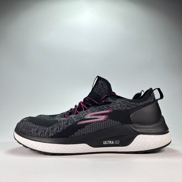 Skechers GO RUN Steady Swift Black Gray Running Shoes 16025 Women's Size 8.5 - Picture 4 of 11